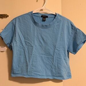 Faded Glory Women's Light Blue Crop Top